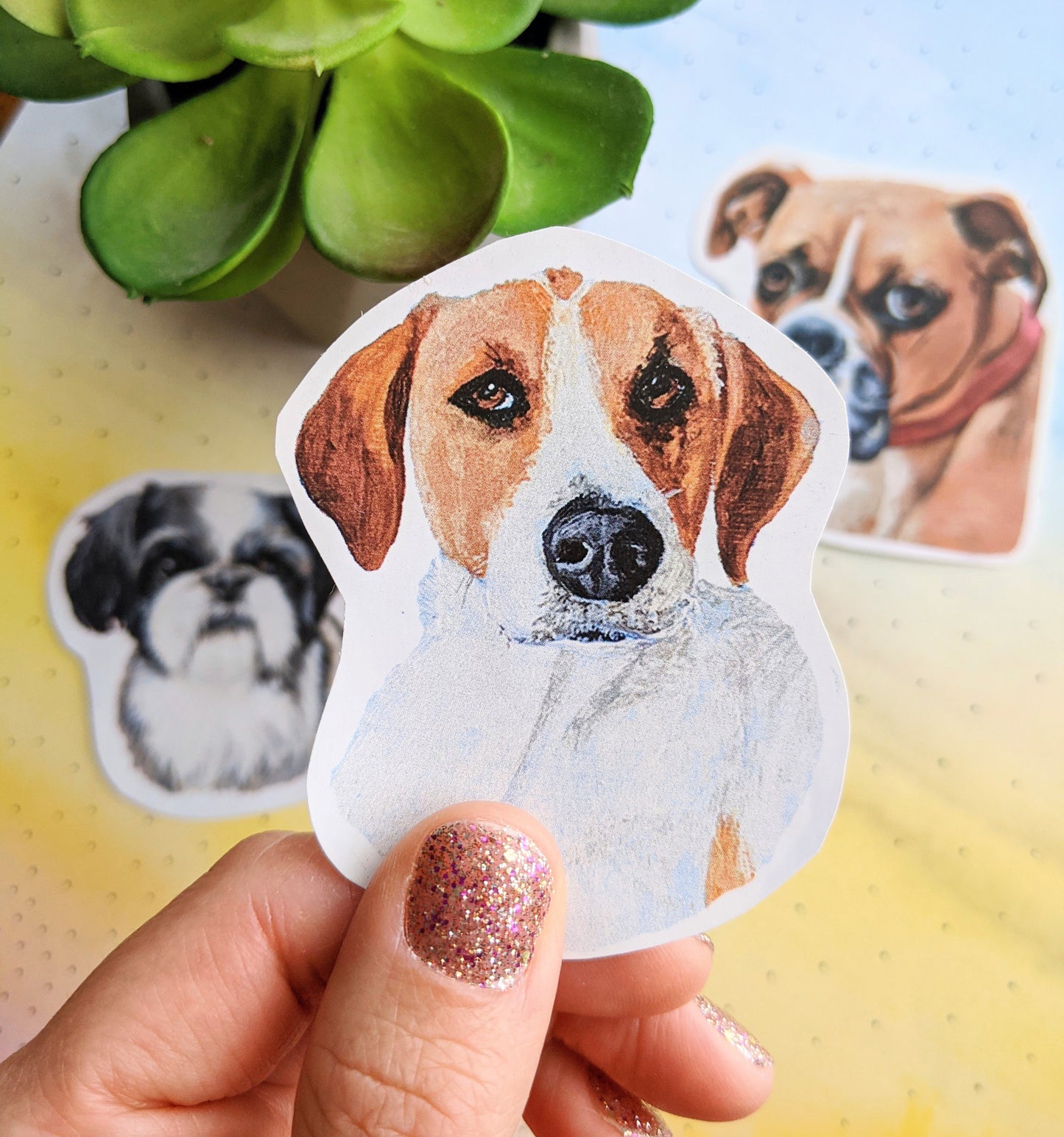 Pet Portrait Sticker Pack | diecut style