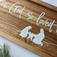 For God So Loved the World, Wood Nativity sign