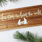 For God So Loved the World, Wood Nativity sign