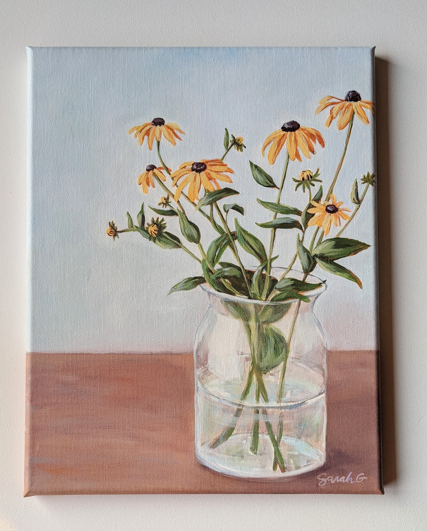 Summer flowers | 11X14 inch painting on canvas