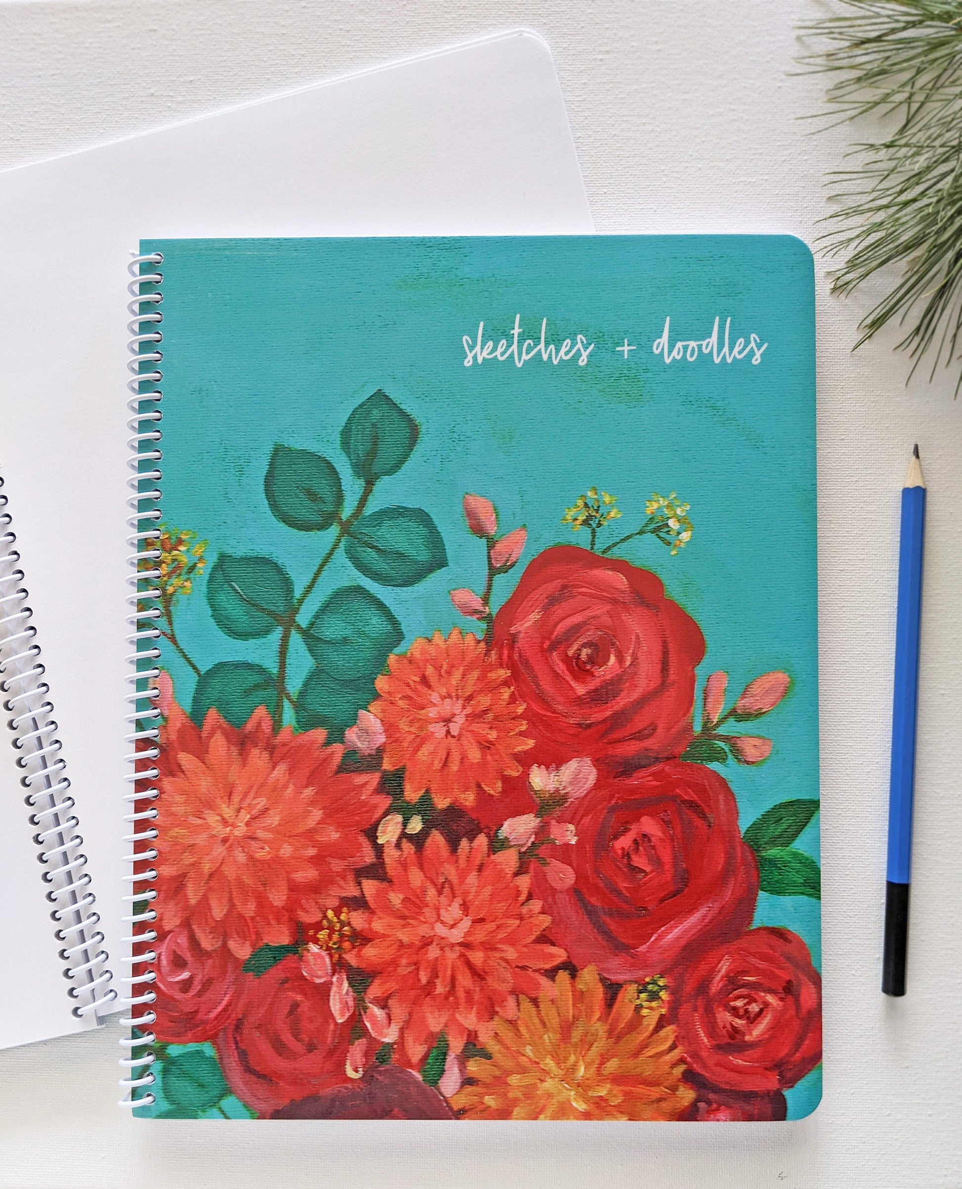 Floral sketchbook, sketches & doodles sketchbook
